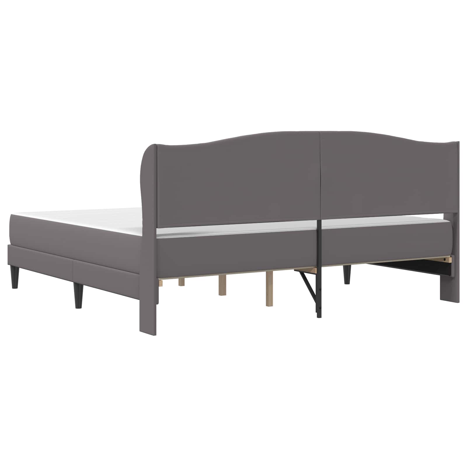 Struttura del letto con testiera Grigio 180 x 200 cm Similpelle | homemem39