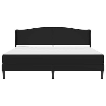 Struttura del letto con testiera Nero 180 x 200 cm Similpelle | homemem39