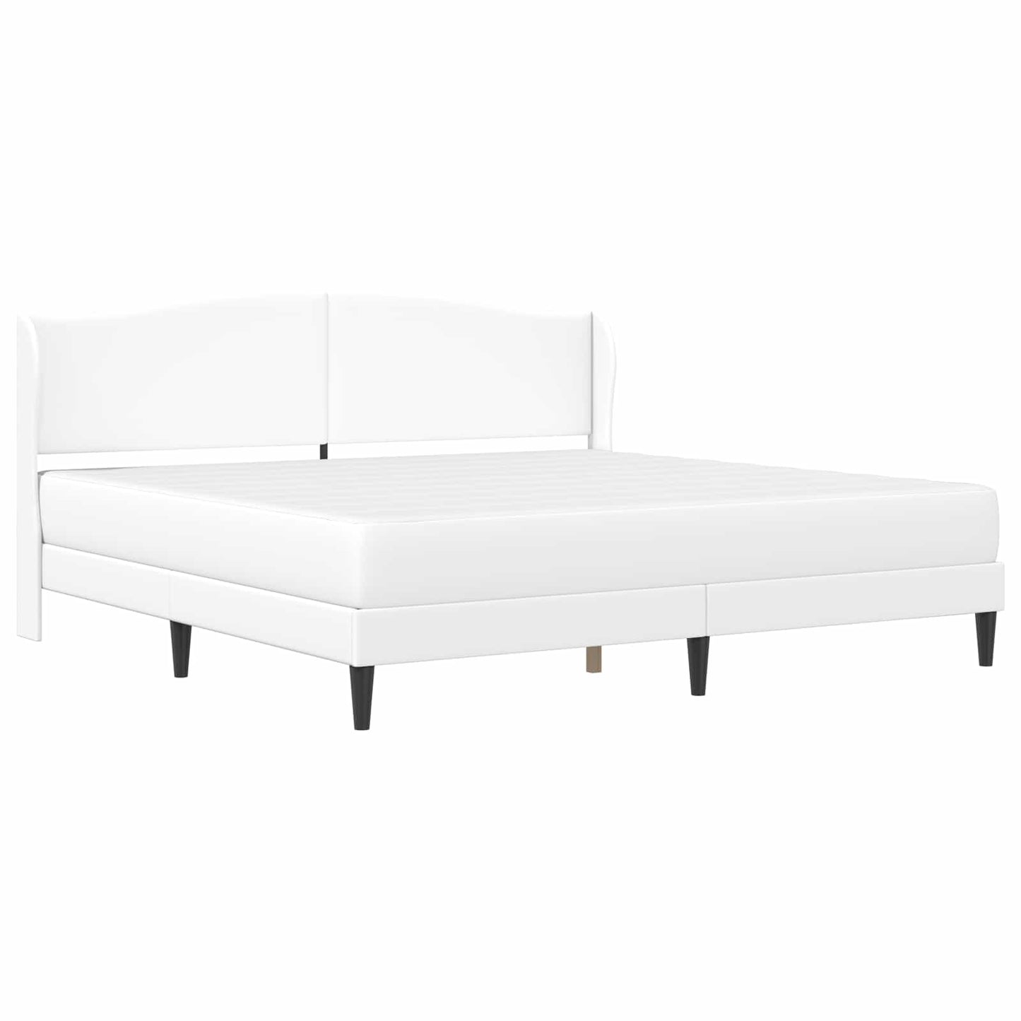 Struttura del letto con testiera Bianco 180 x 200 cm Similpelle | homemem39