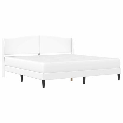 Struttura del letto con testiera Bianco 180 x 200 cm Similpelle | homemem39
