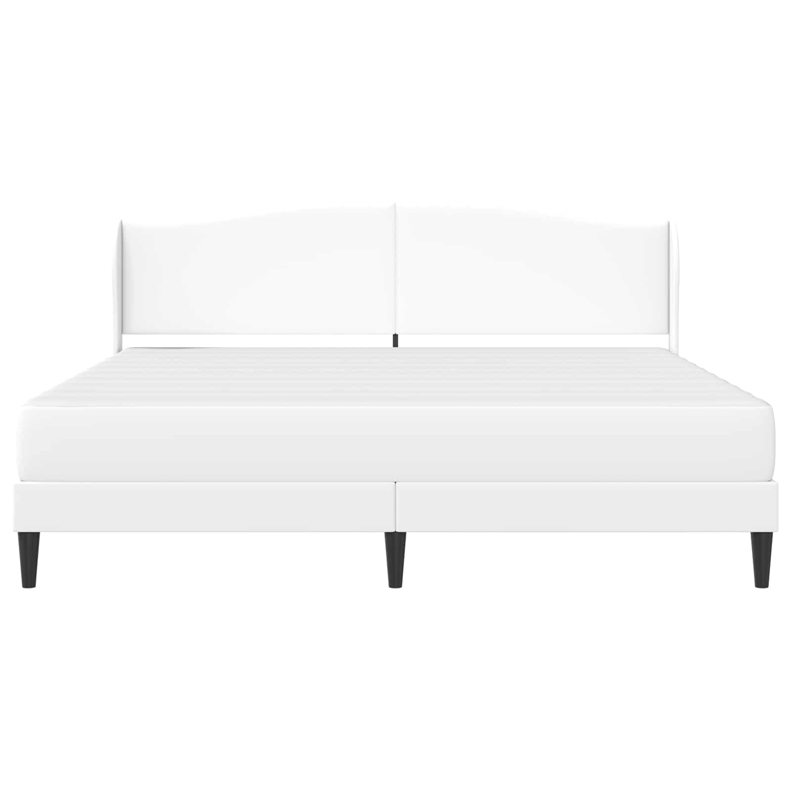 Struttura del letto con testiera Bianco 180 x 200 cm Similpelle | homemem39