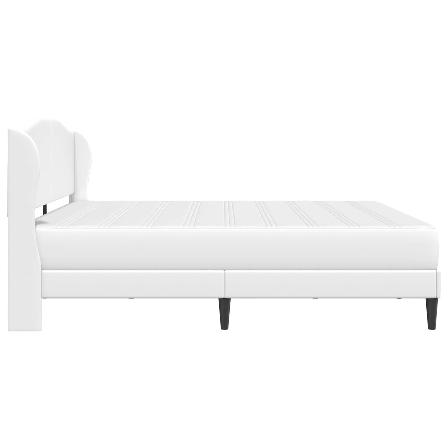 Struttura del letto con testiera Bianco 180 x 200 cm Similpelle | homemem39