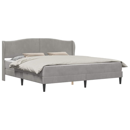 Struttura del letto Grigio Chiaro 180 x 200 cm Velluto | homemem39