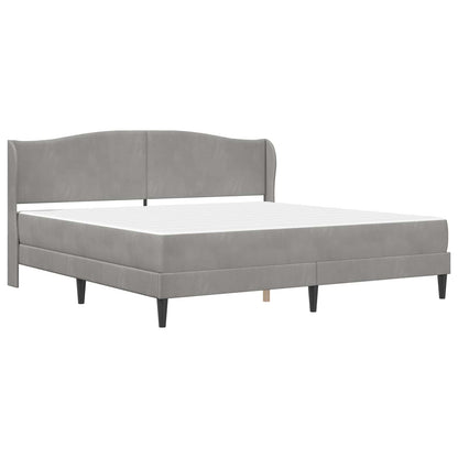 Struttura del letto Grigio Chiaro 180 x 200 cm Velluto | homemem39