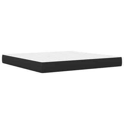 Struttura del letto con testiera Nero 180 x 200 cm Similpelle | homemem39