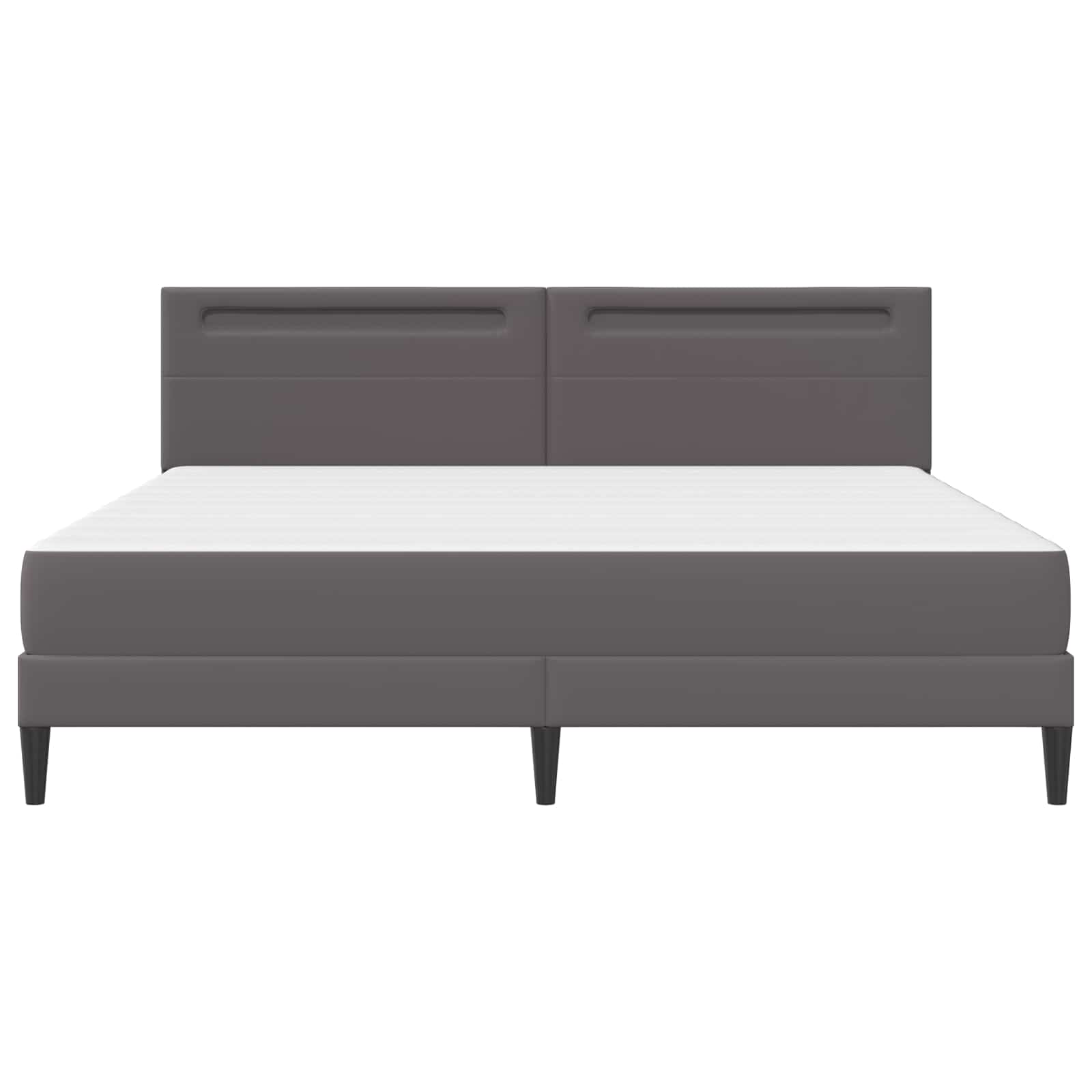 Struttura del letto con testiera Grigio 180 x 200 cm Similpelle | homemem39