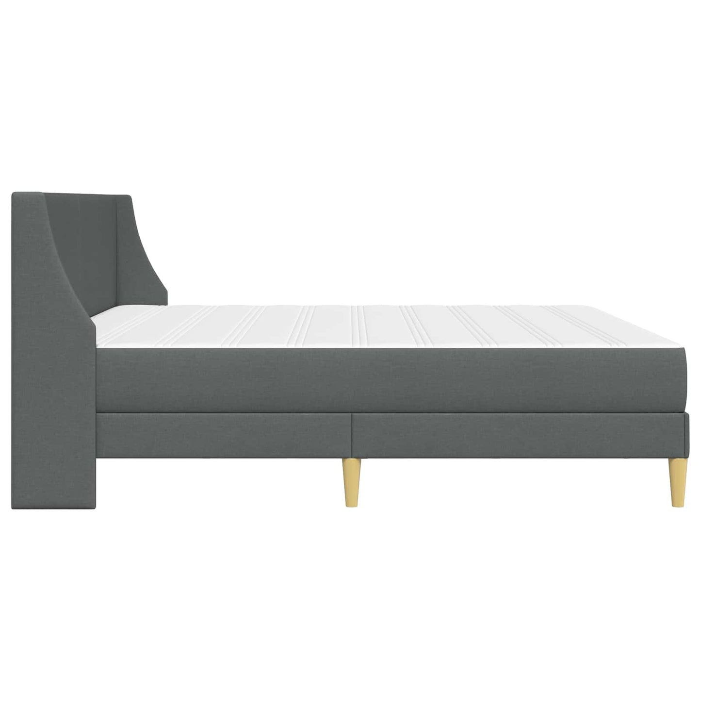 Struttura letto con materasso Grigio scuro 180 x 200 cm Tessuto | homemem39