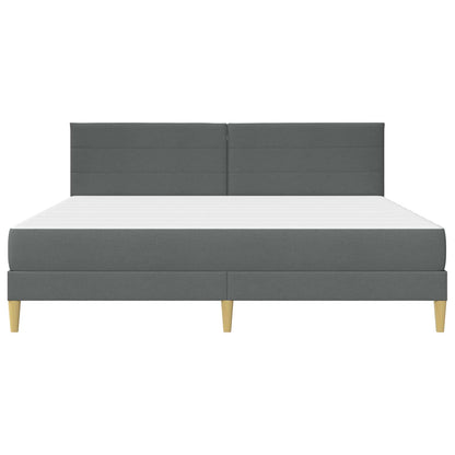 Struttura letto con materasso Grigio scuro 180 x 200 cm Tessuto | homemem39