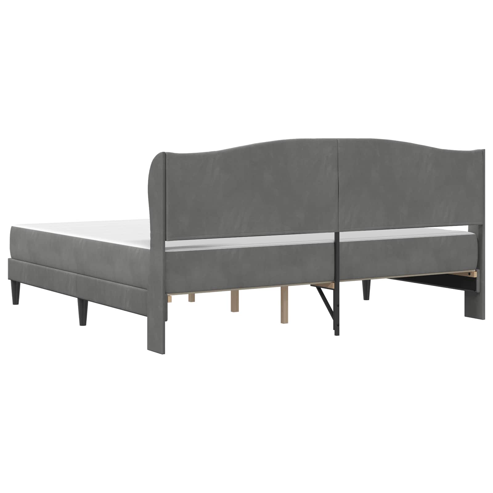 Struttura del letto Grigio Scuro 180 x 200 cm Velluto | homemem39