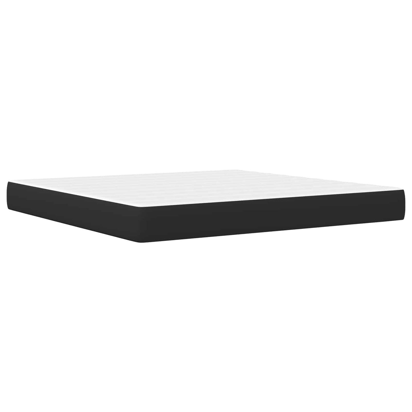 Struttura letto con materasso Nero 180 x 200 cm Pelle Sintetica | homemem39