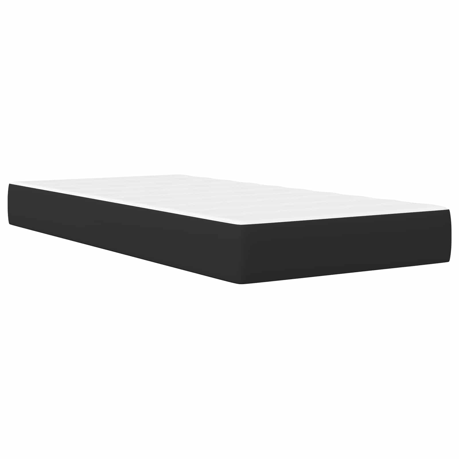 Struttura del letto con strisce LED Nero 90 x 190 cm Similpelle | homemem39