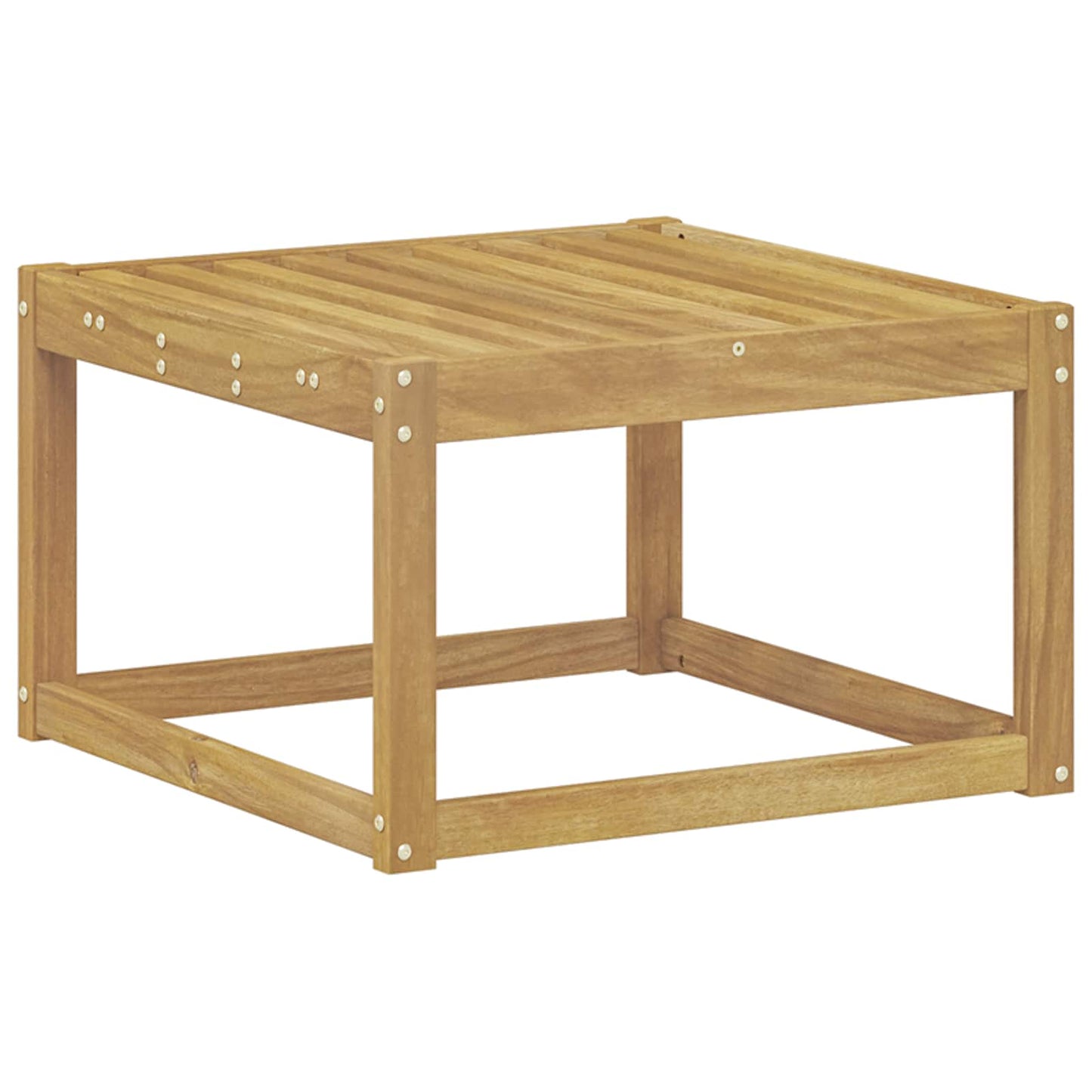 Poggiapiedi da esterno Legno di Acacia Massello Bianco | homemem39