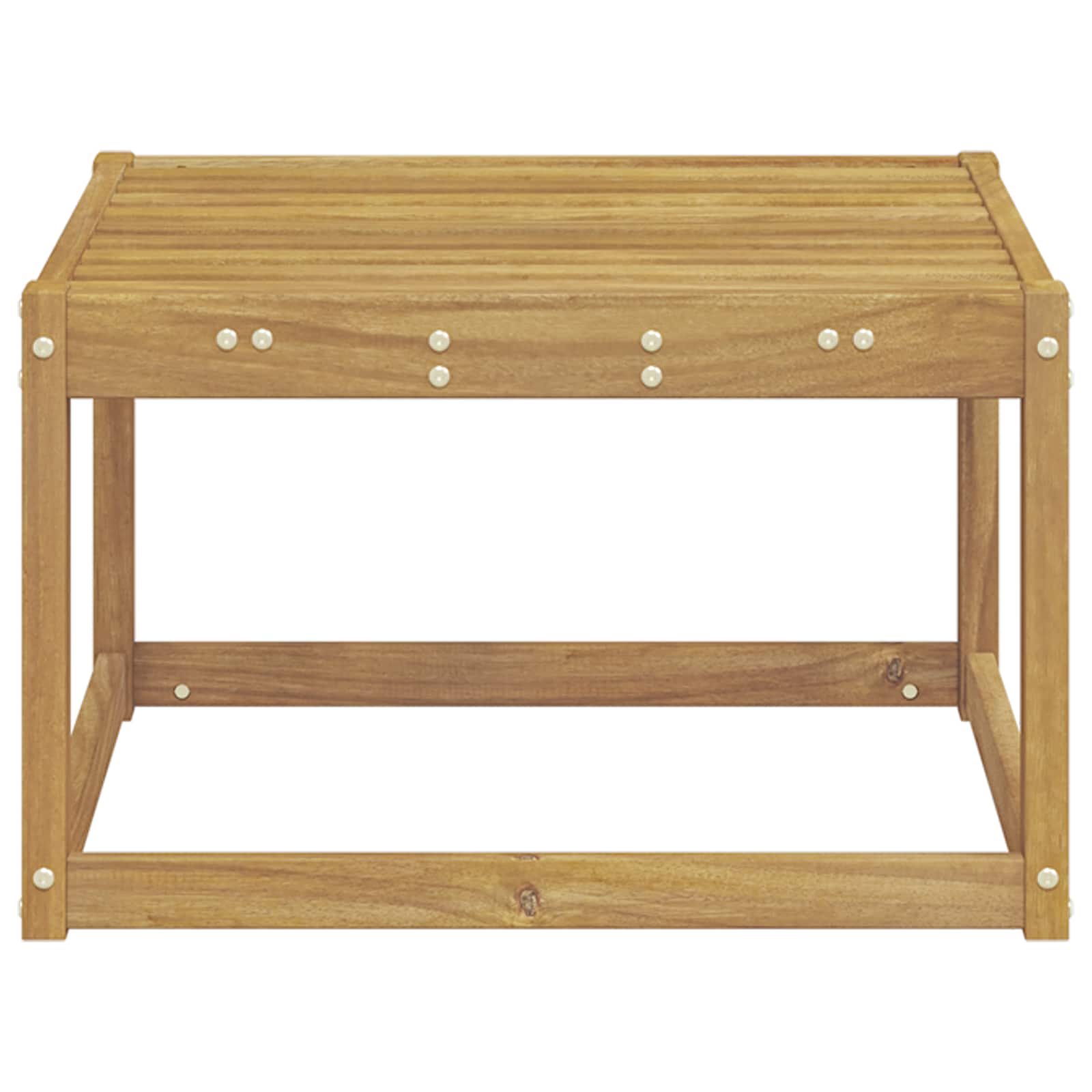 Poggiapiedi da esterno Legno di Acacia Massello Bianco | homemem39