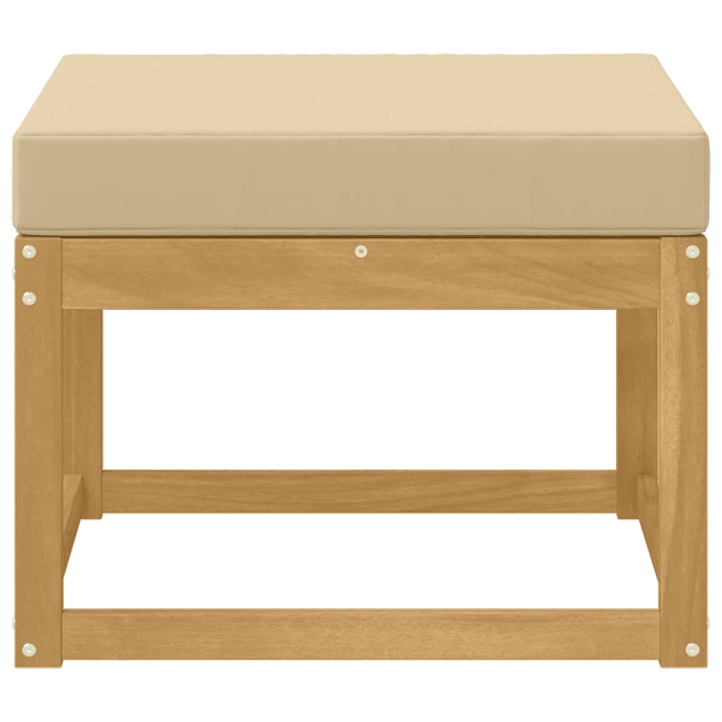 Poggiapiedi da esterno Legno di Acacia Massello Bianco | homemem39