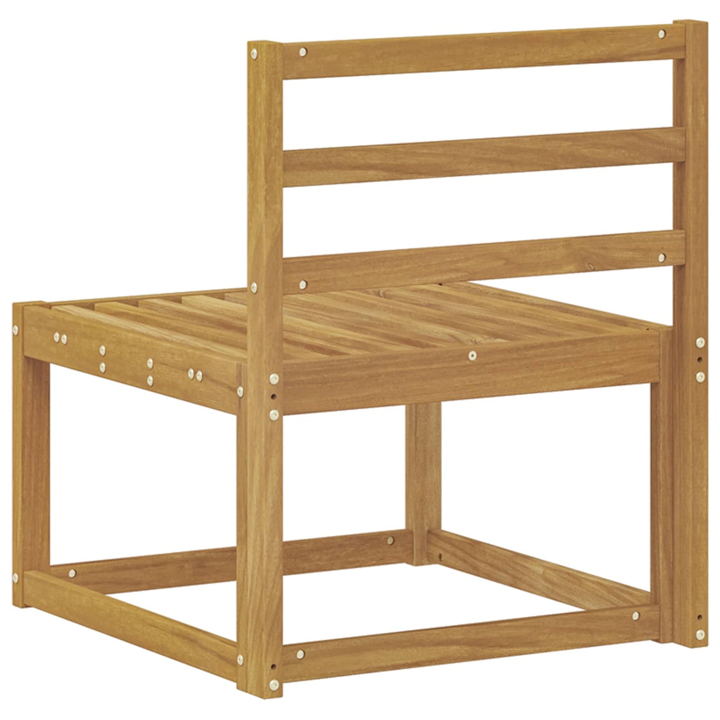 Divano centrale per esterno Legno di Acacia Massello Bianco | homemem39