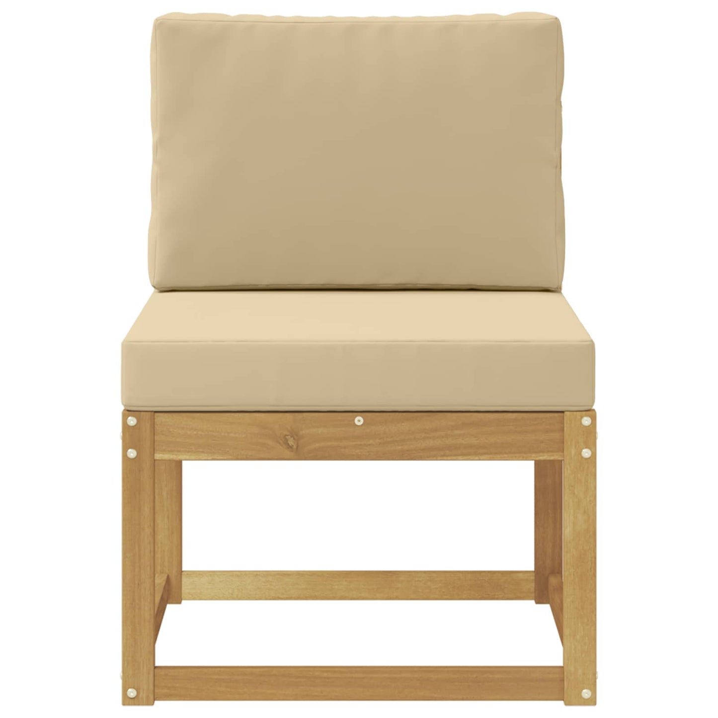 Set di divani da esterno Bianco e Beige 59 x 63 x 73 cm | homemem39