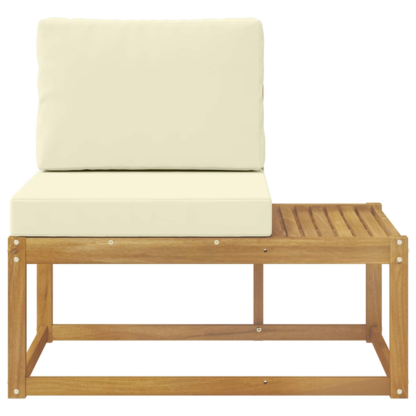 Divano da Esterno con cuscino Bianco 91 x 63 x 73 cm - homemem39