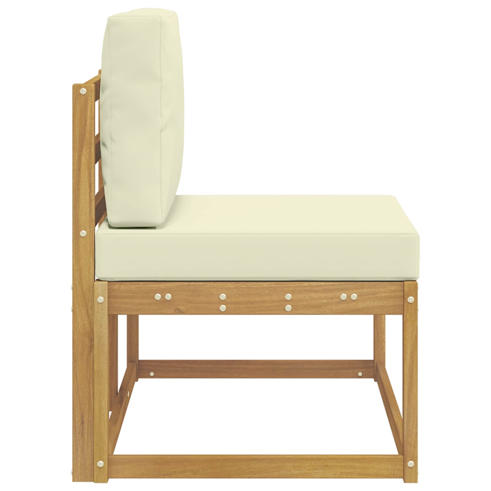 Divano da Esterno con cuscino Bianco 91 x 63 x 73 cm - homemem39
