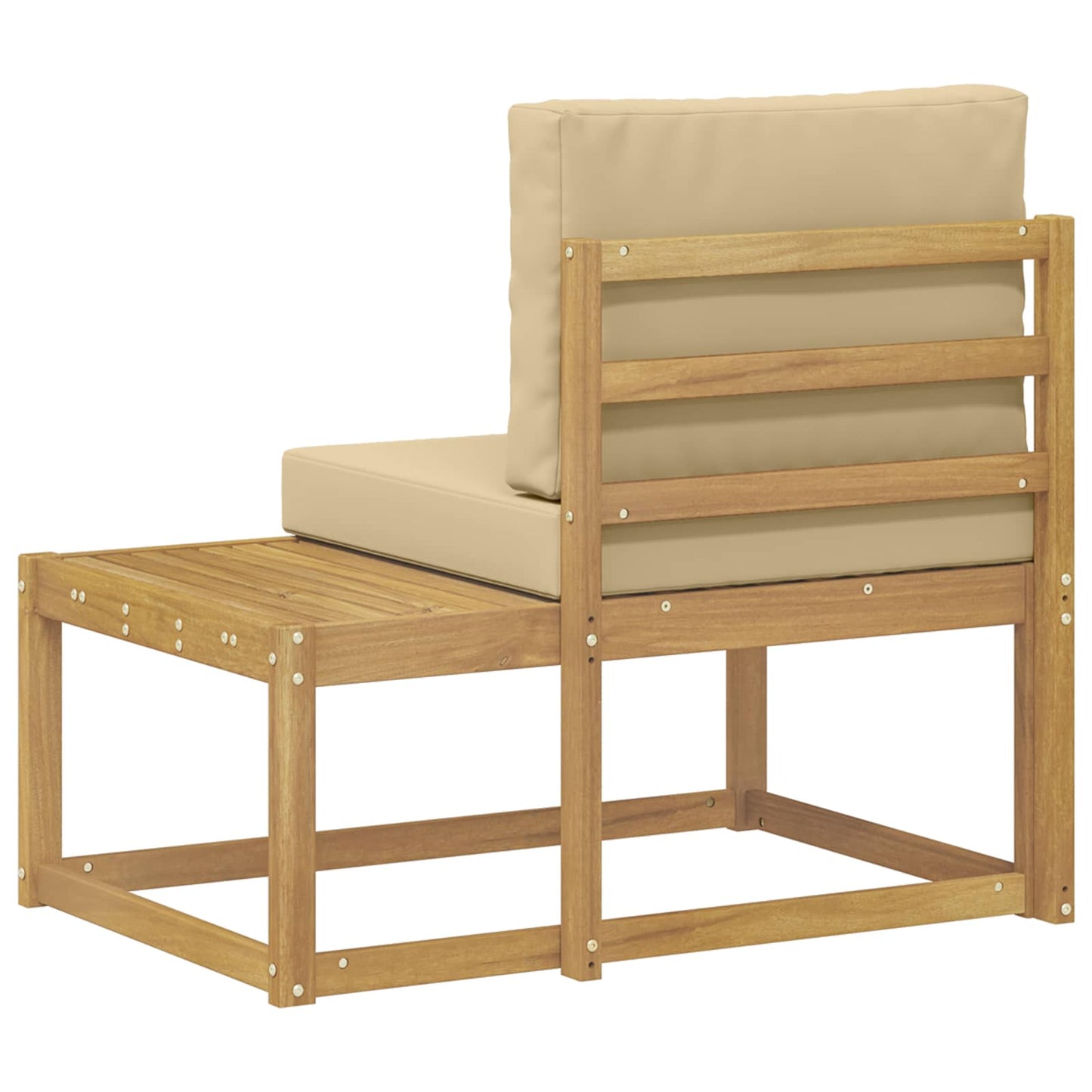 Divano da Esterno con cuscino Bianco 91 x 63 x 73 cm | homemem39