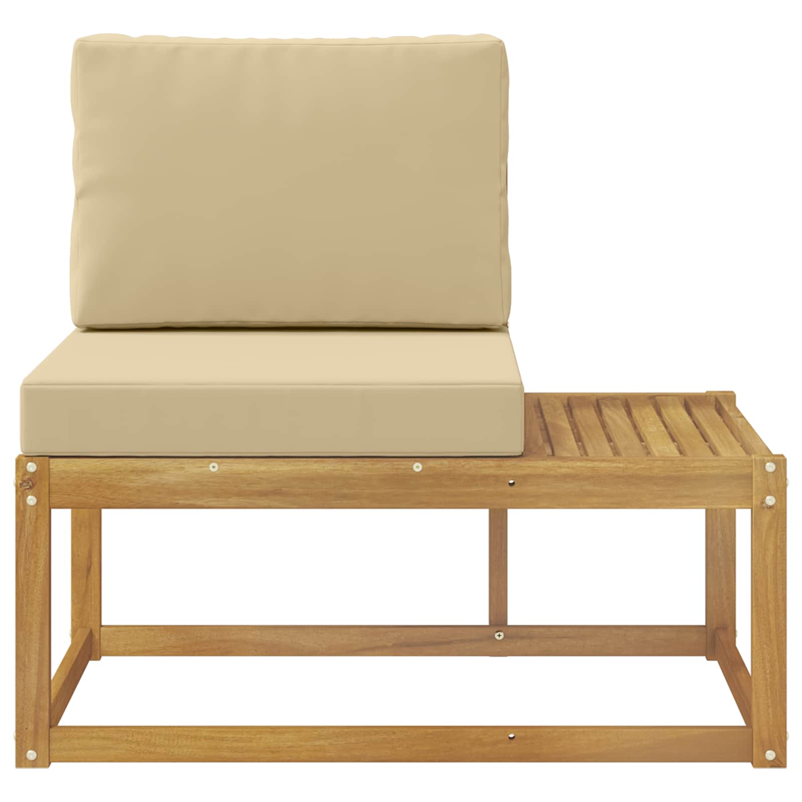 Divano da Esterno con cuscino Bianco 91 x 63 x 73 cm | homemem39