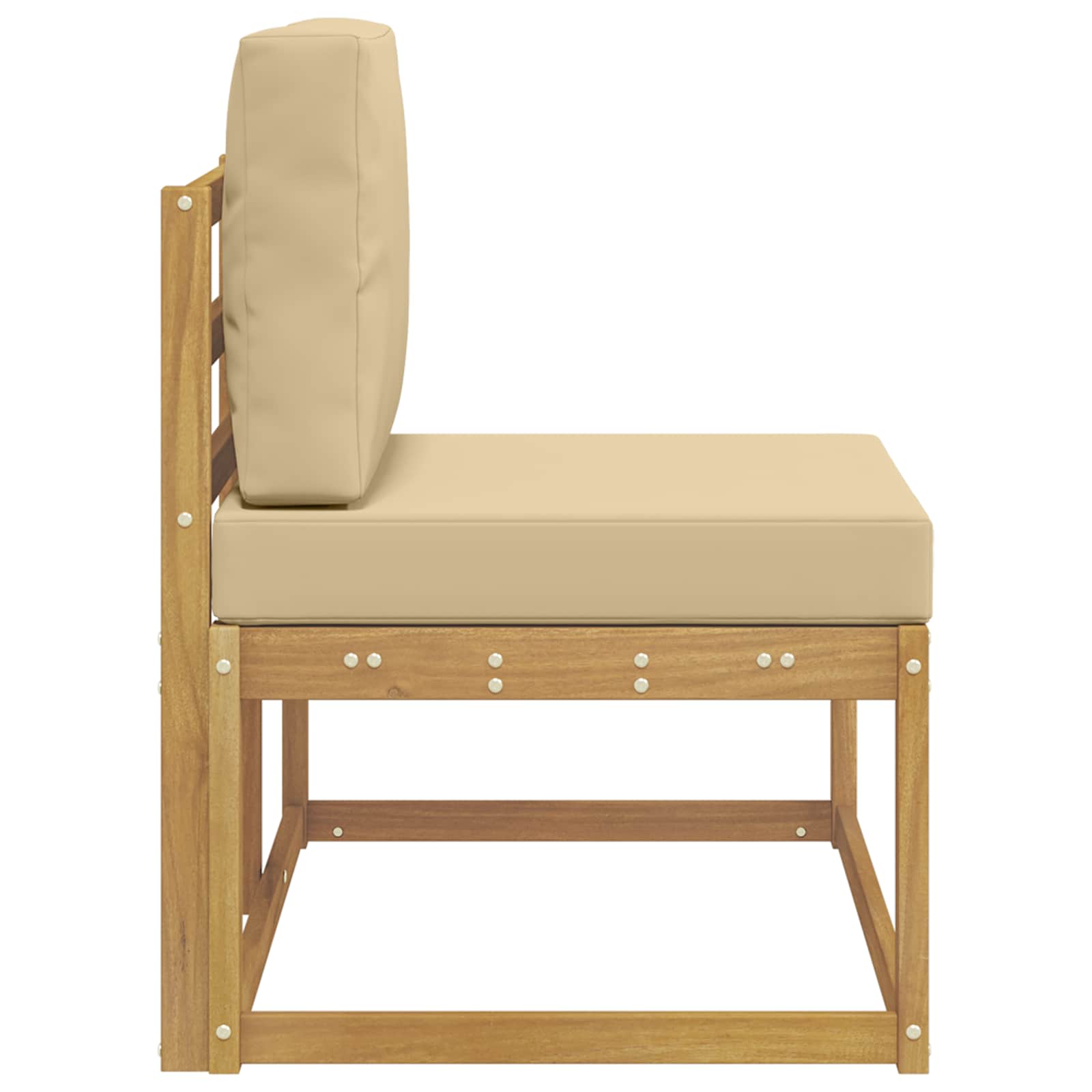 Divano da Esterno con cuscino Bianco 91 x 63 x 73 cm | homemem39