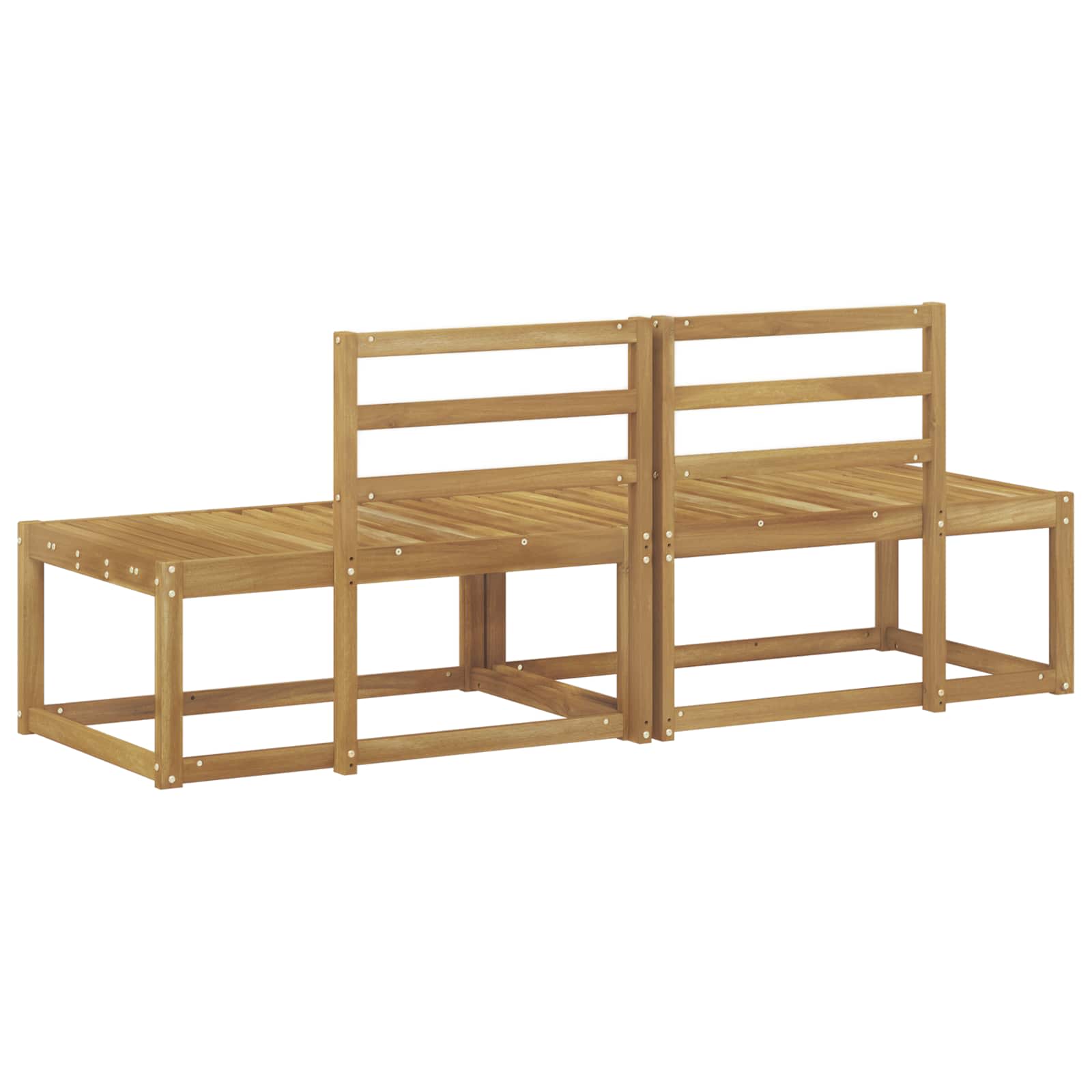 Divano da Esterno 2 Pezzo Bianco 182,5 x 63 x 73 cm | homemem39