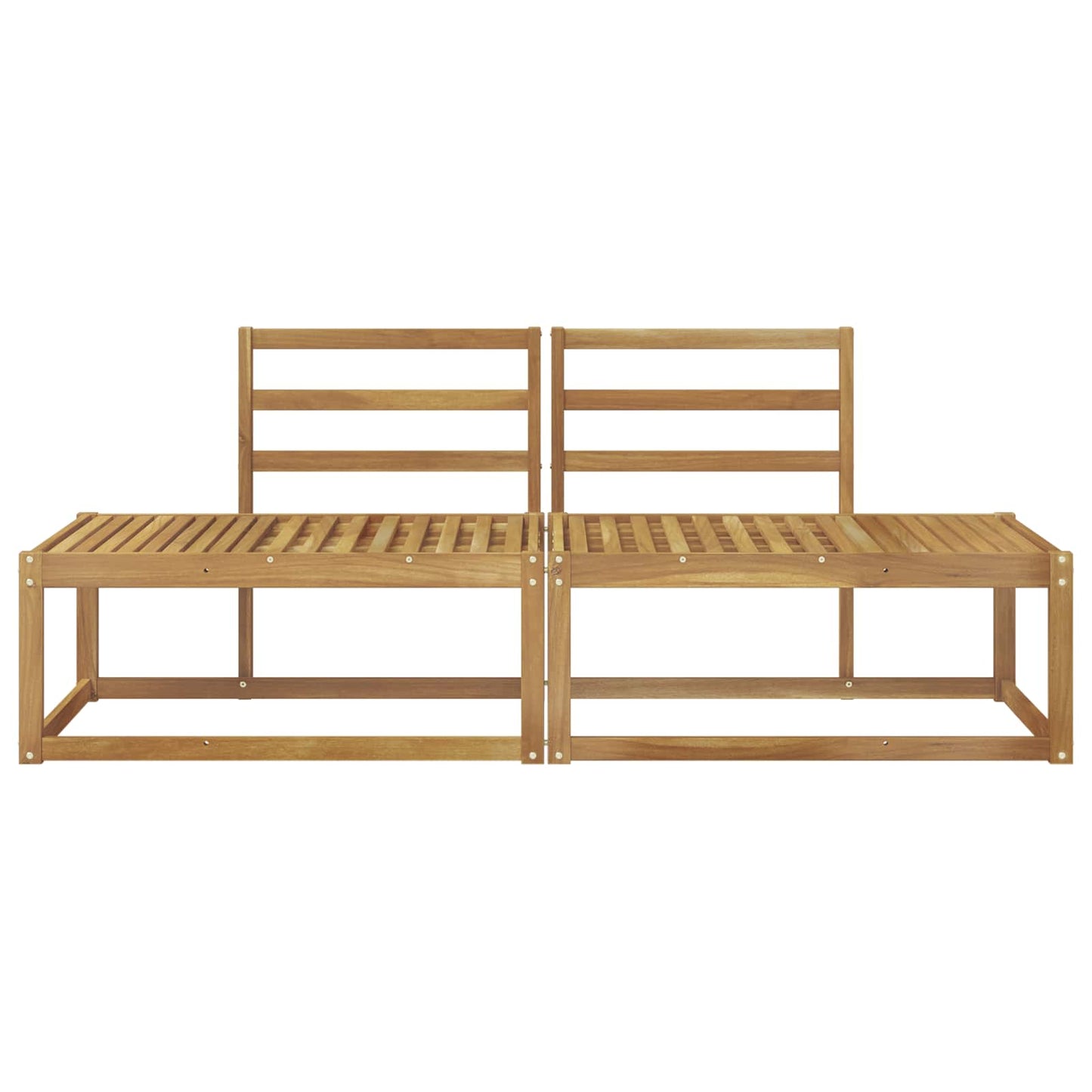Divano da Esterno 2 Pezzo Bianco 182,5 x 63 x 73 cm | homemem39