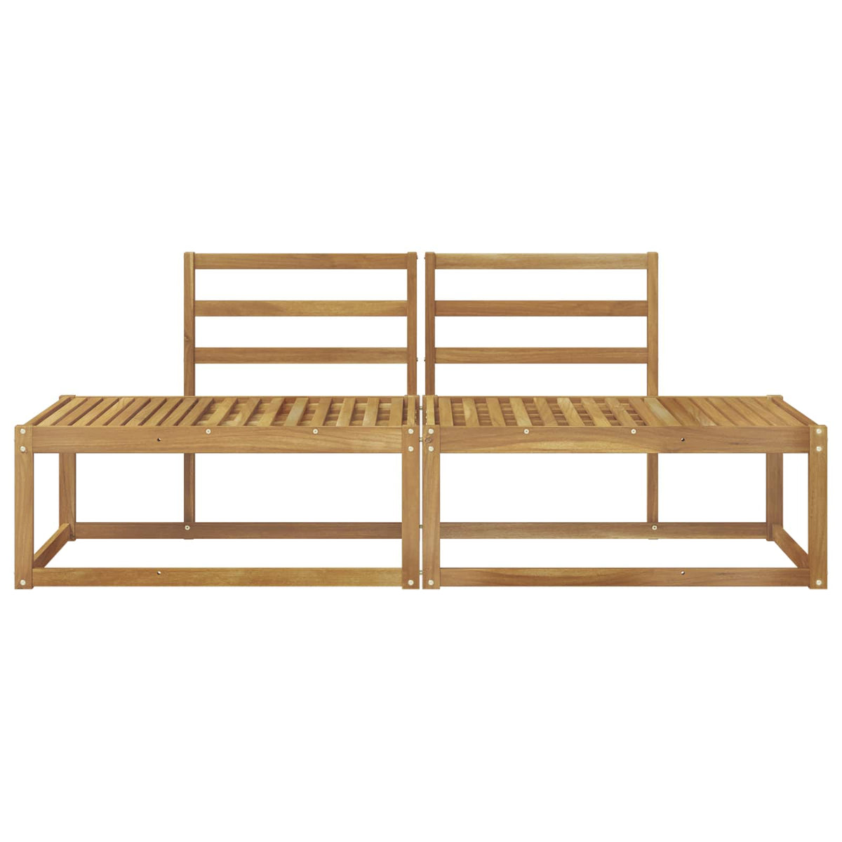 Divano da Esterno 2 Pezzo Bianco 182,5 x 63 x 73 cm - homemem39