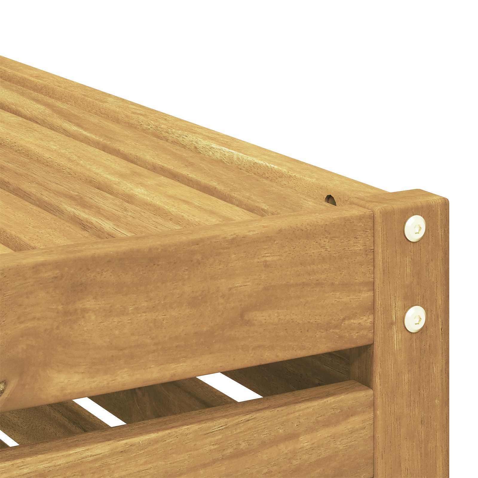 Tavolo da Esterno Legno di Acacia Massello Bianco - homemem39