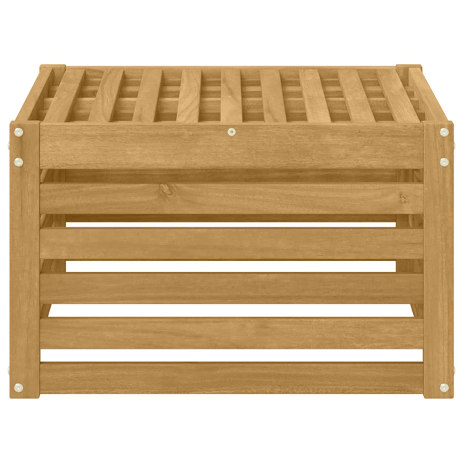 Poggiapiedi da Esterno Legno di Acacia Massello Bianco | homemem39