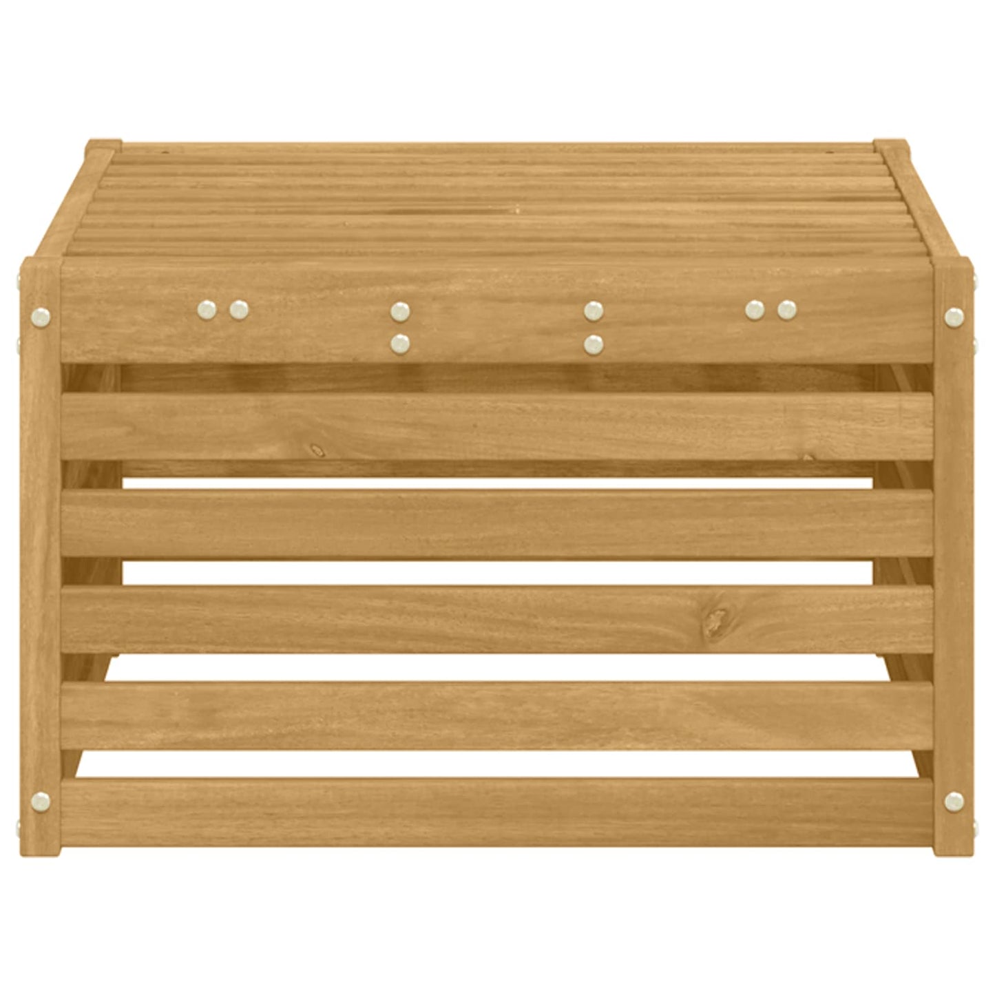 Poggiapiedi da Esterno Legno di Acacia Massello Bianco | homemem39