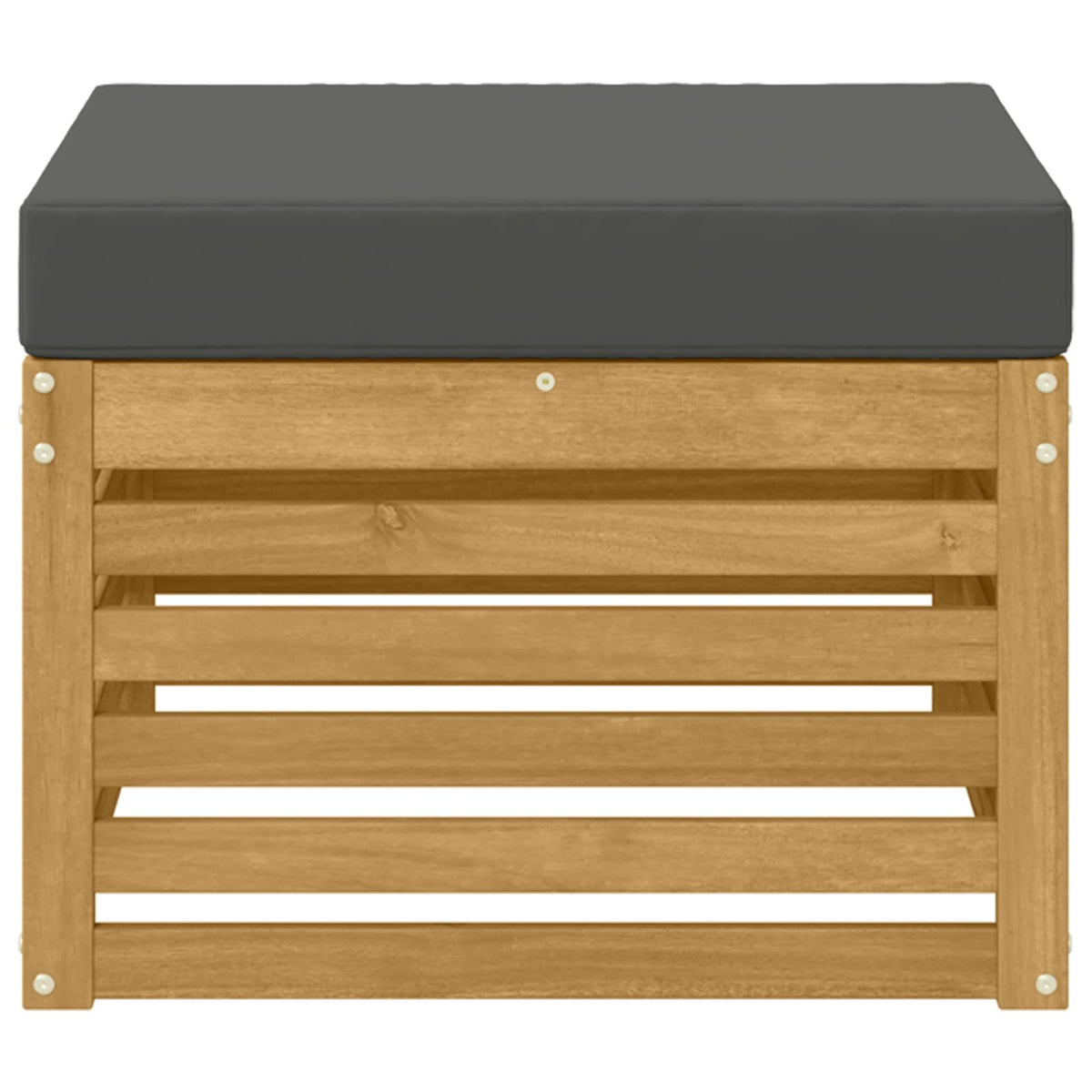 Poggiapiedi da Esterno Legno di Acacia Massello Bianco - homemem39