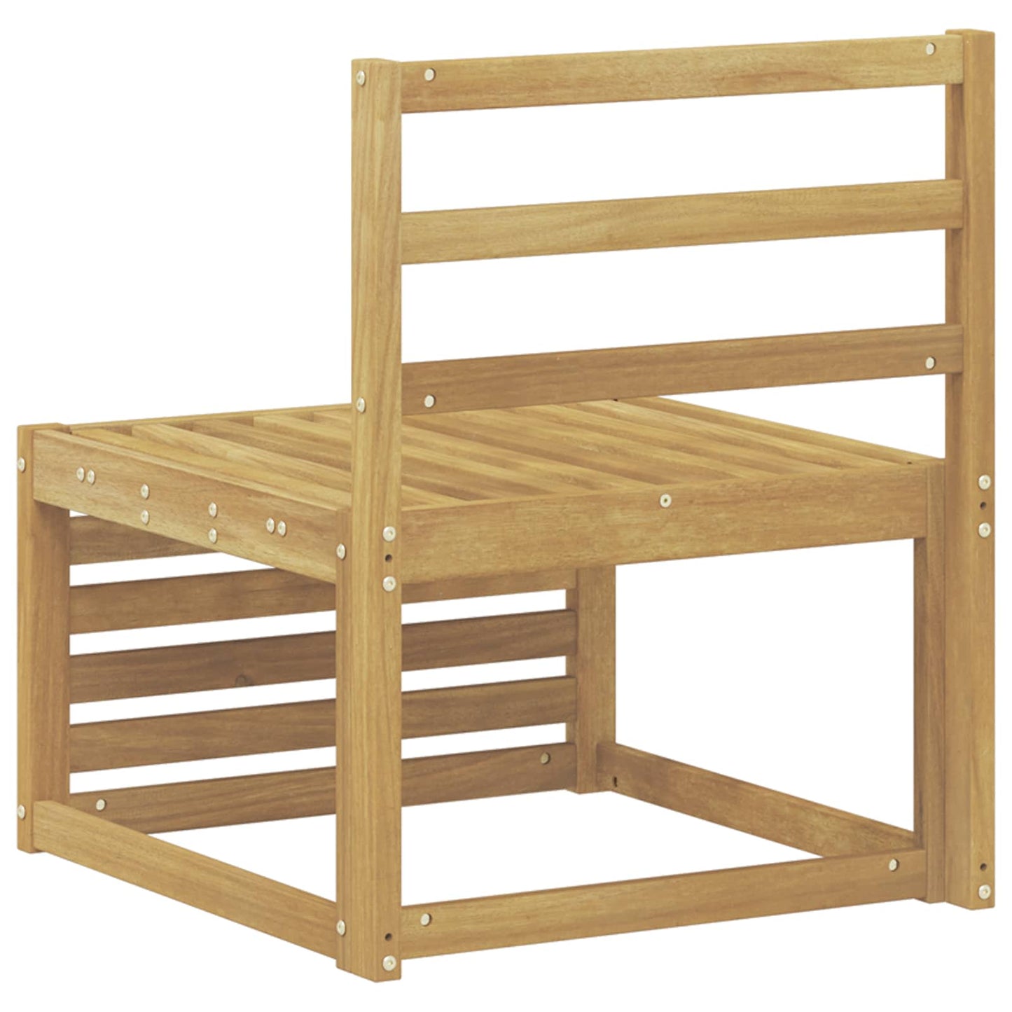 Divano centrale per esterno Legno di Acacia Massello Bianco - homemem39