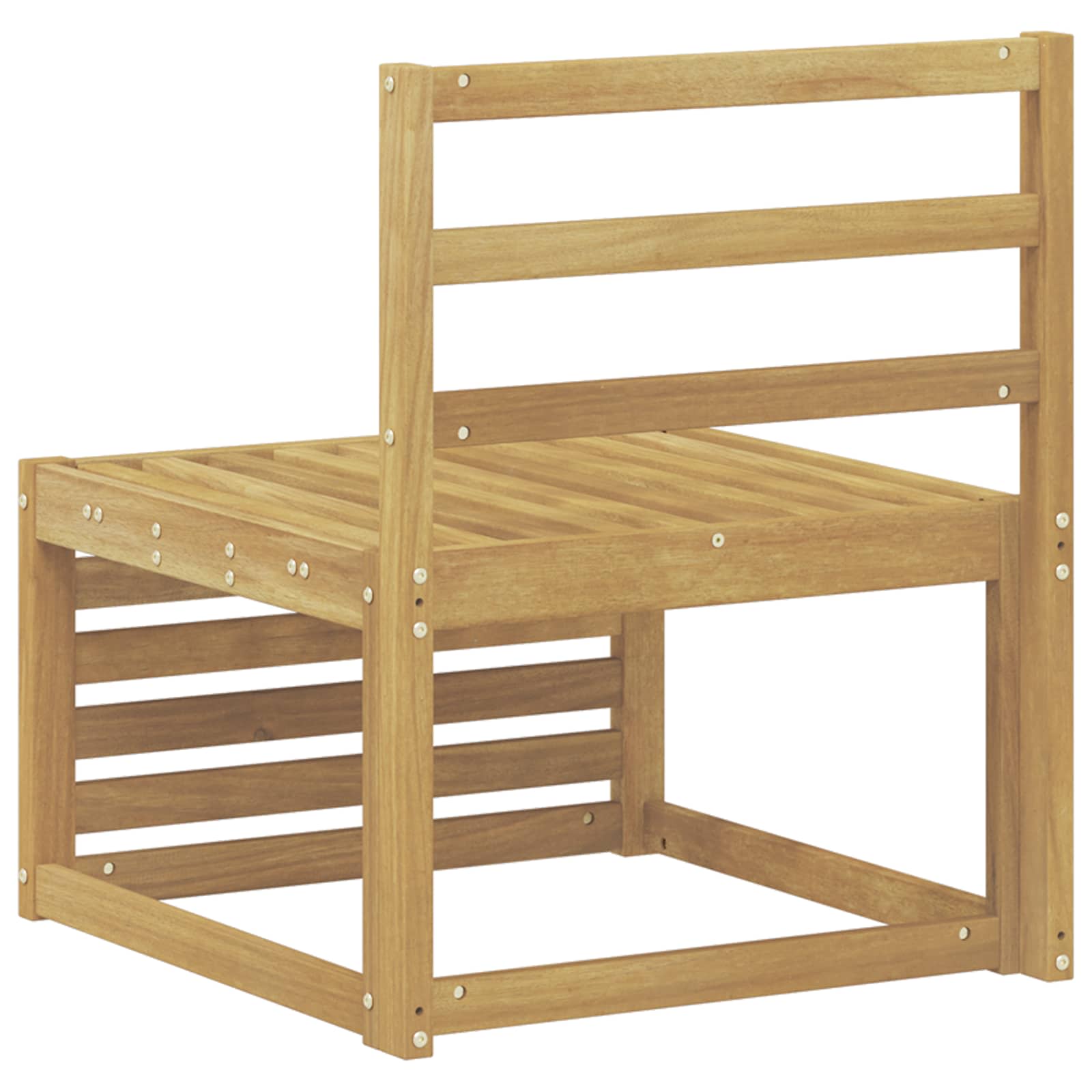 Divano centrale per esterno Legno di Acacia Massello Bianco - homemem39