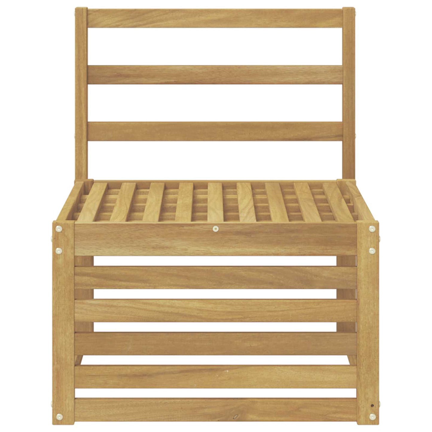 Divano centrale per esterno Legno di Acacia Massello Bianco - homemem39
