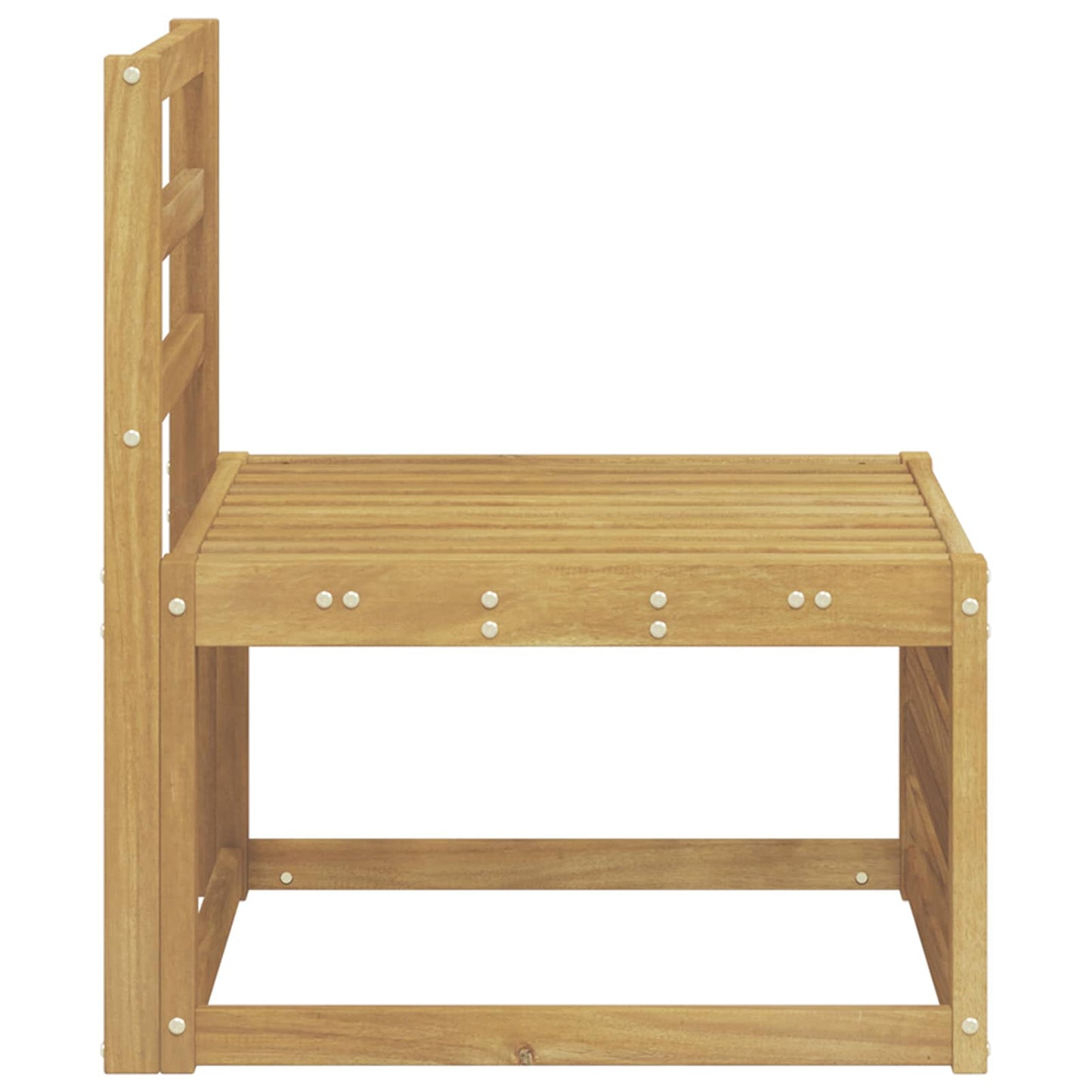 Divano centrale per esterno Legno di Acacia Massello Bianco - homemem39