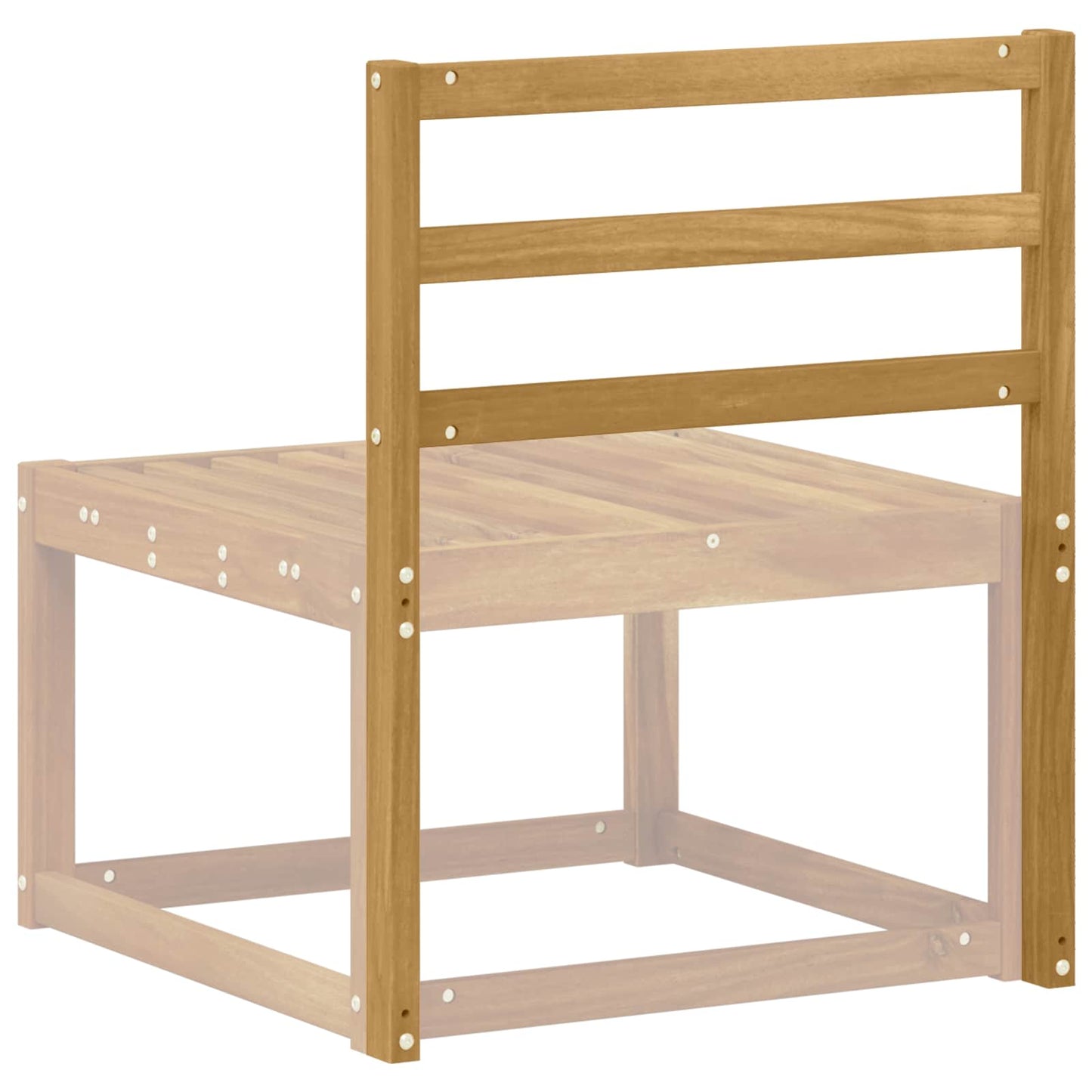 Modulo Schienale Bianco 59 x 4 x 73 cm Legno di Acacia Massello | homemem39