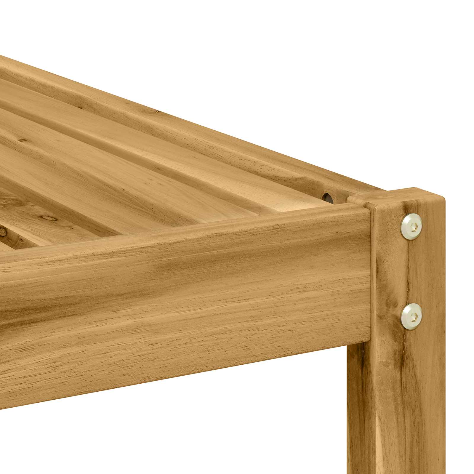 Poggiapiedi da Esterno Legno di Acacia Massello Bianco - homemem39