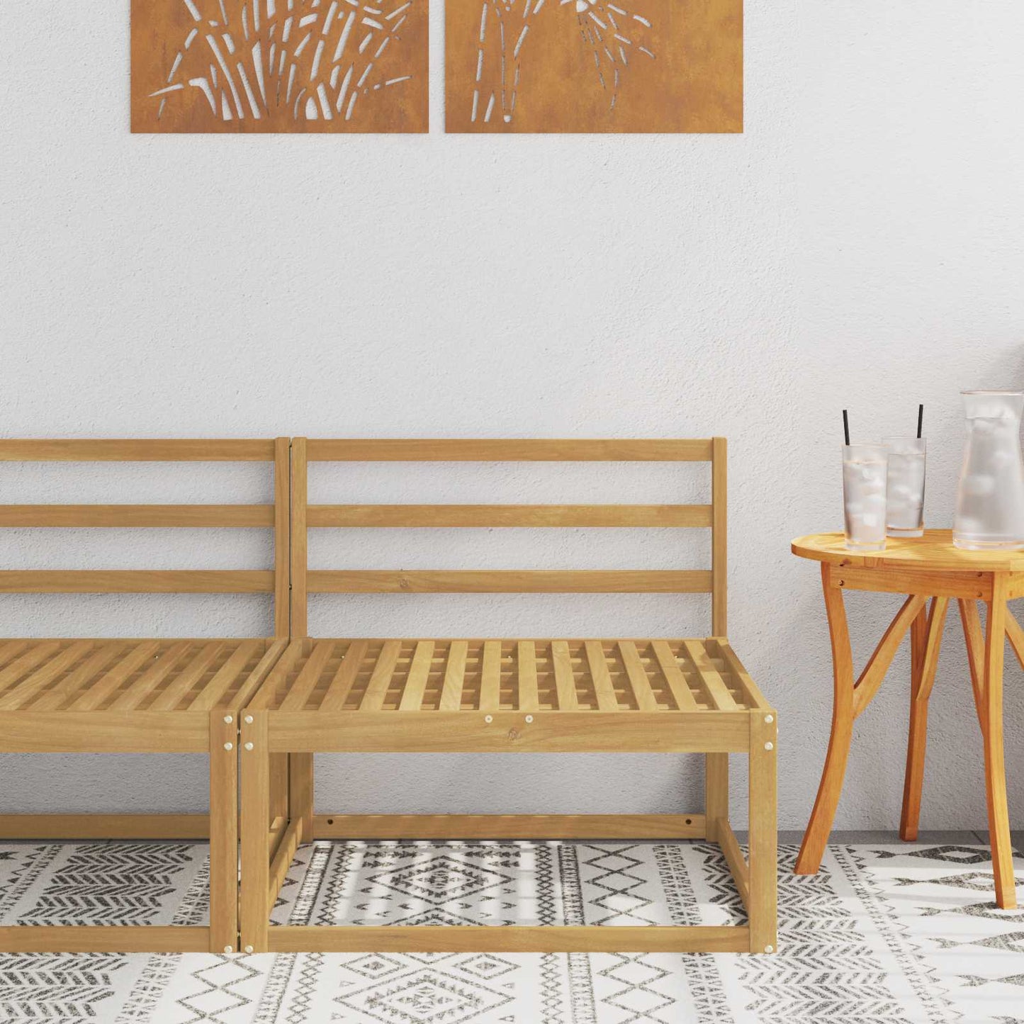 Divano centrale per esterno Bianco 79 x 83 x 73 cm | homemem39