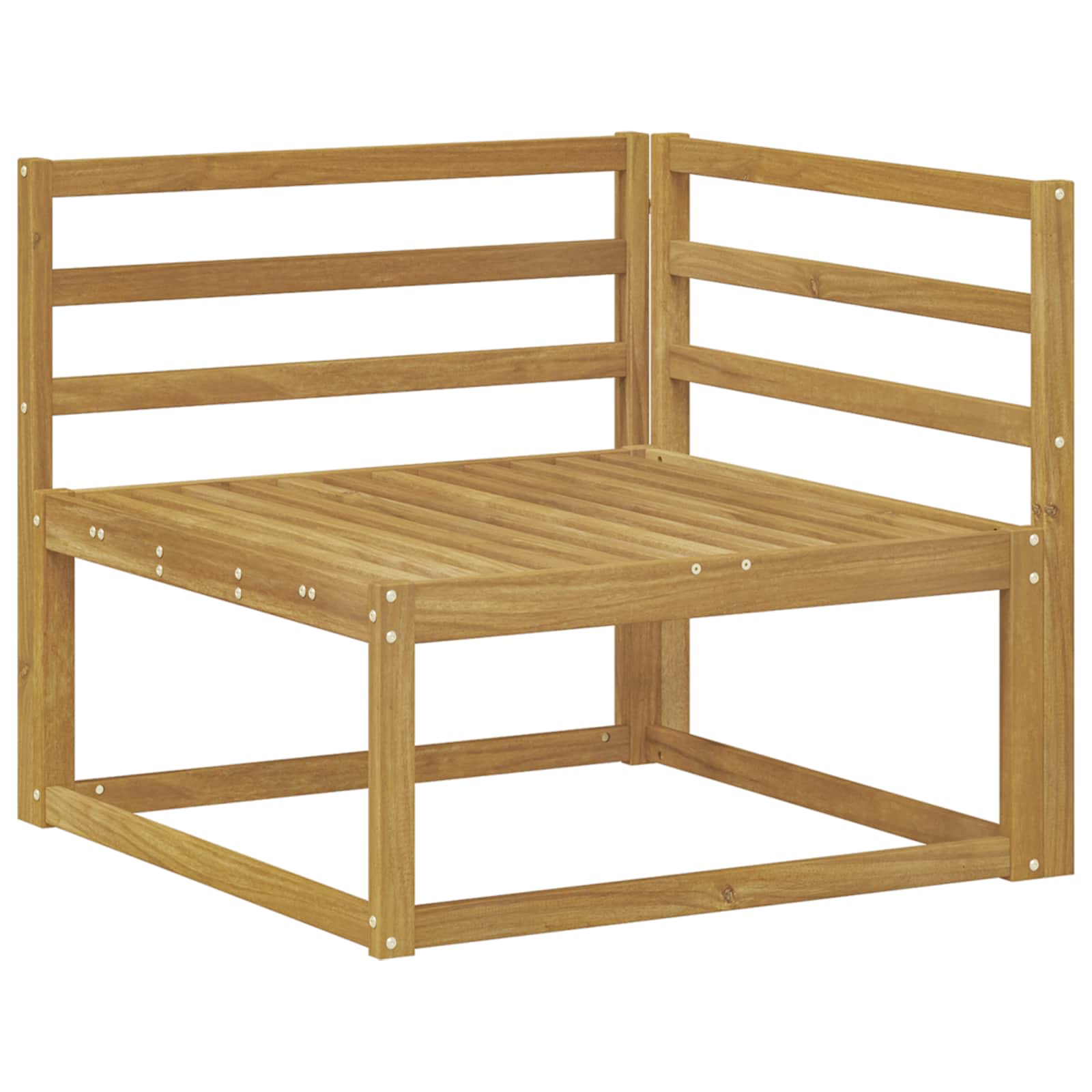 Divano angolare da esterno Bianco 83 x 83 x 73 cm - homemem39