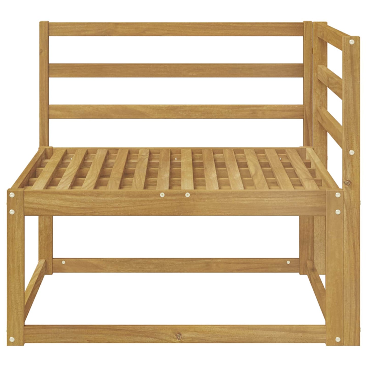 Divano angolare da esterno Bianco 83 x 83 x 73 cm - homemem39