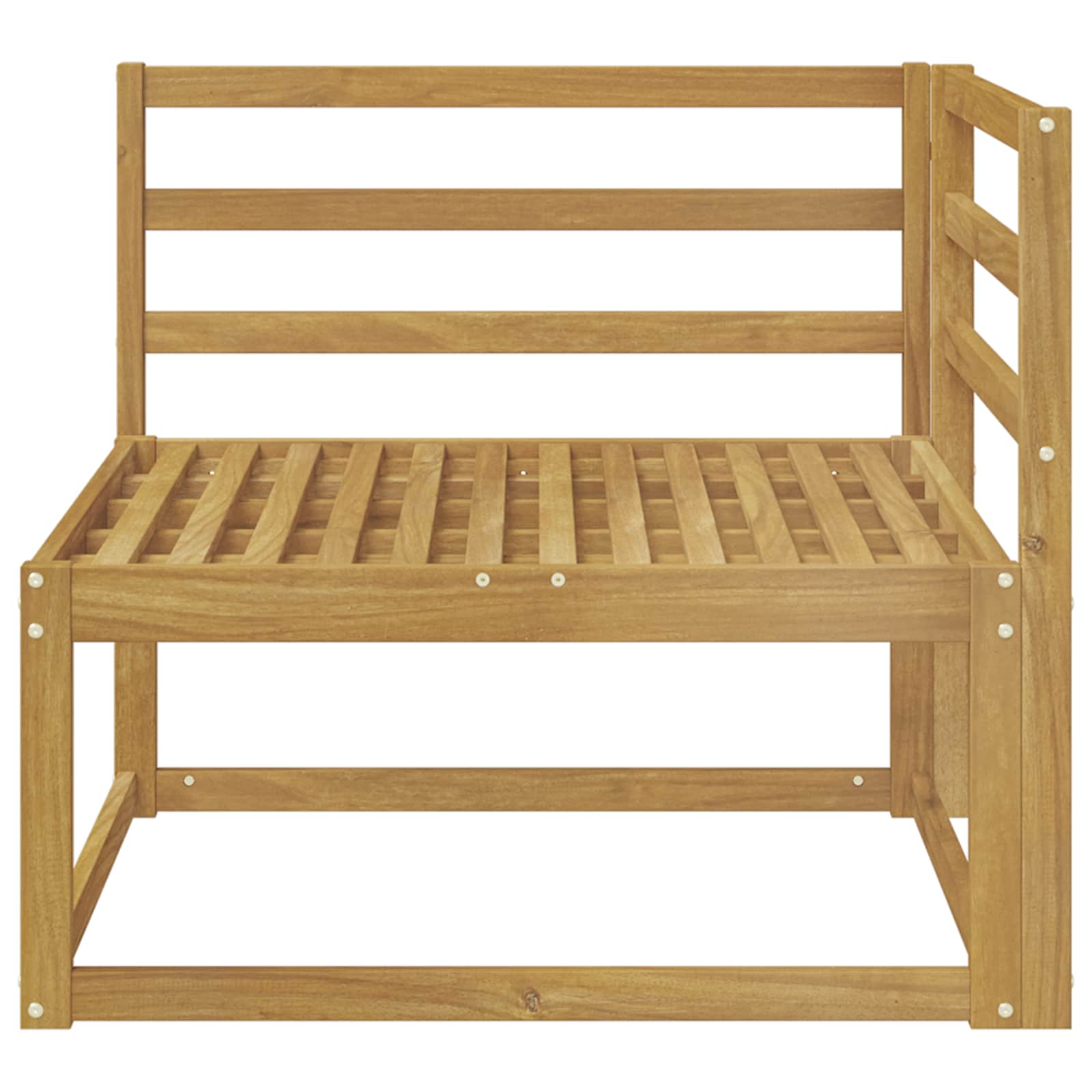 Divano angolare da esterno Bianco 83 x 83 x 73 cm - homemem39