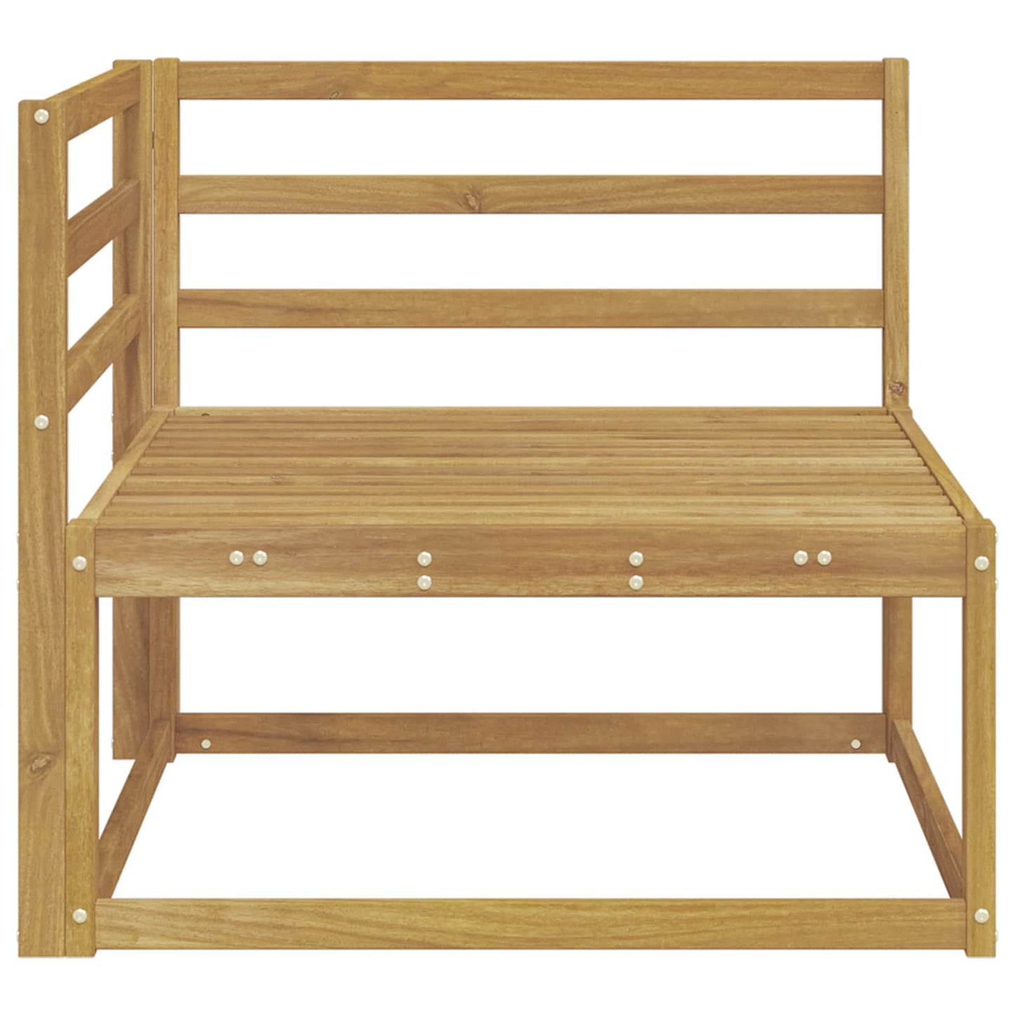 Divano angolare da esterno Bianco 83 x 83 x 73 cm - homemem39