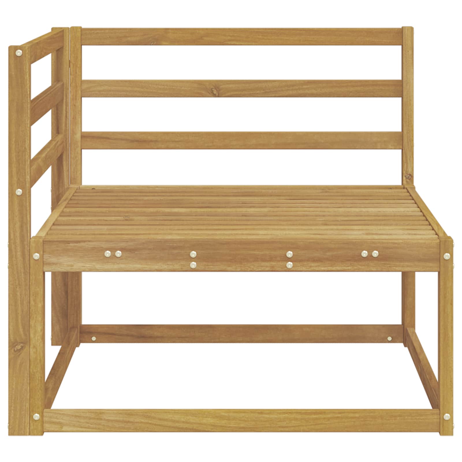 Divano angolare da esterno Bianco 83 x 83 x 73 cm - homemem39