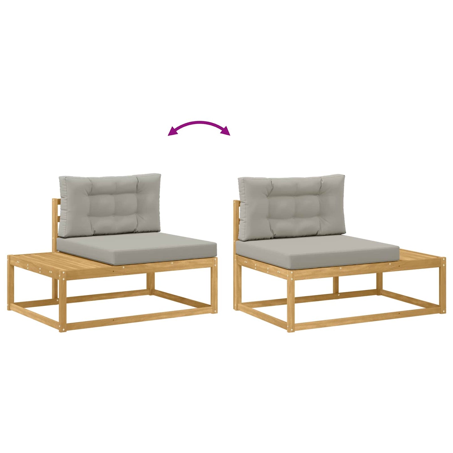 Divano da Esterno Bianco 115 x 83 x 73 cm Poliestere - homemem39