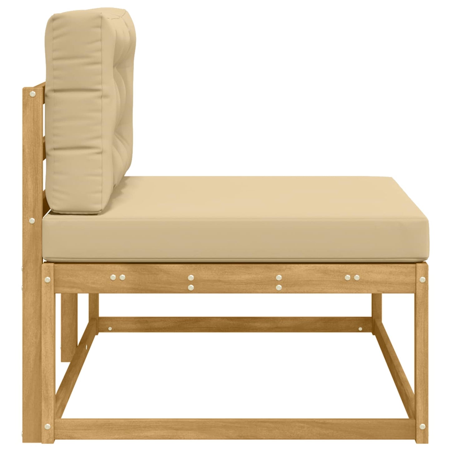 Divano da Esterno Bianco 115 x 83 x 73 cm Poliestere | homemem39