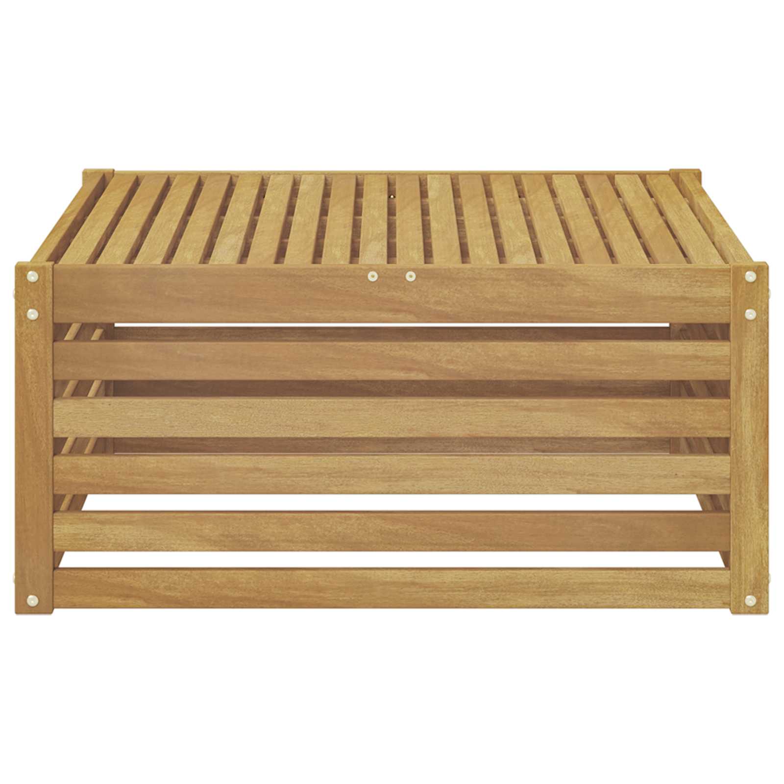 Tavolo da Esterno Legno di Acacia Massello Bianco | homemem39