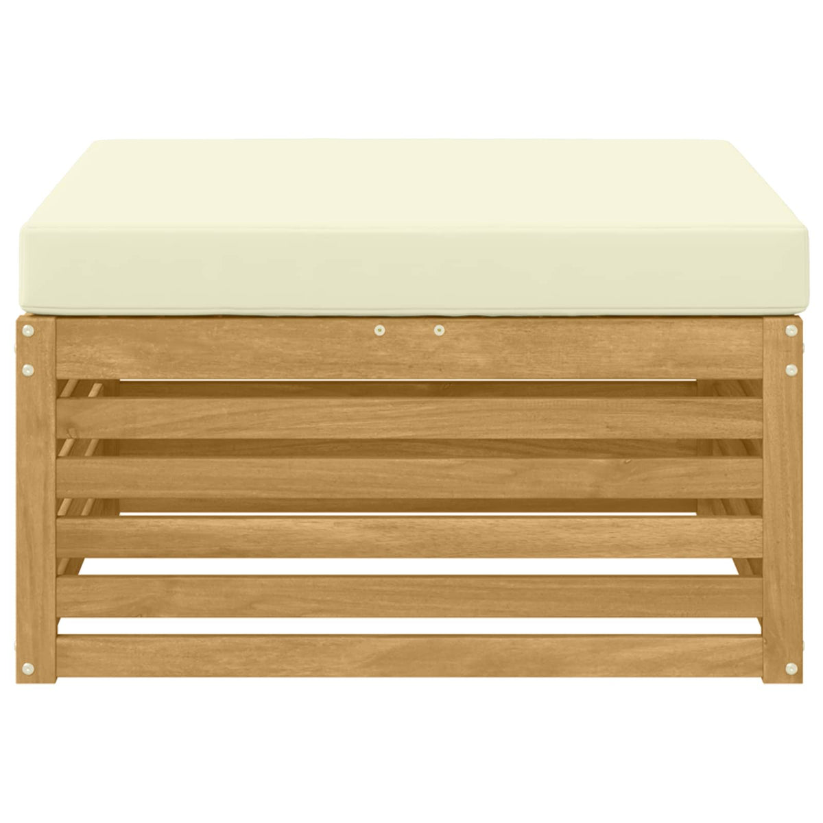 Poggiapiedi da Esterno Legno di Acacia Massello Bianco - homemem39