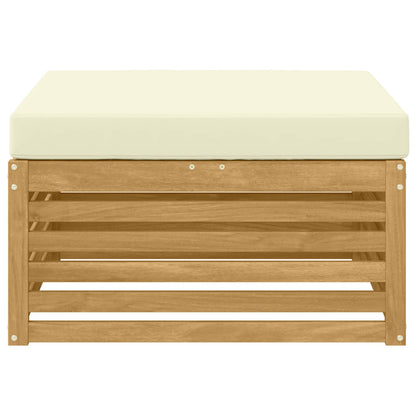Poggiapiedi da Esterno Legno di Acacia Massello Bianco - homemem39