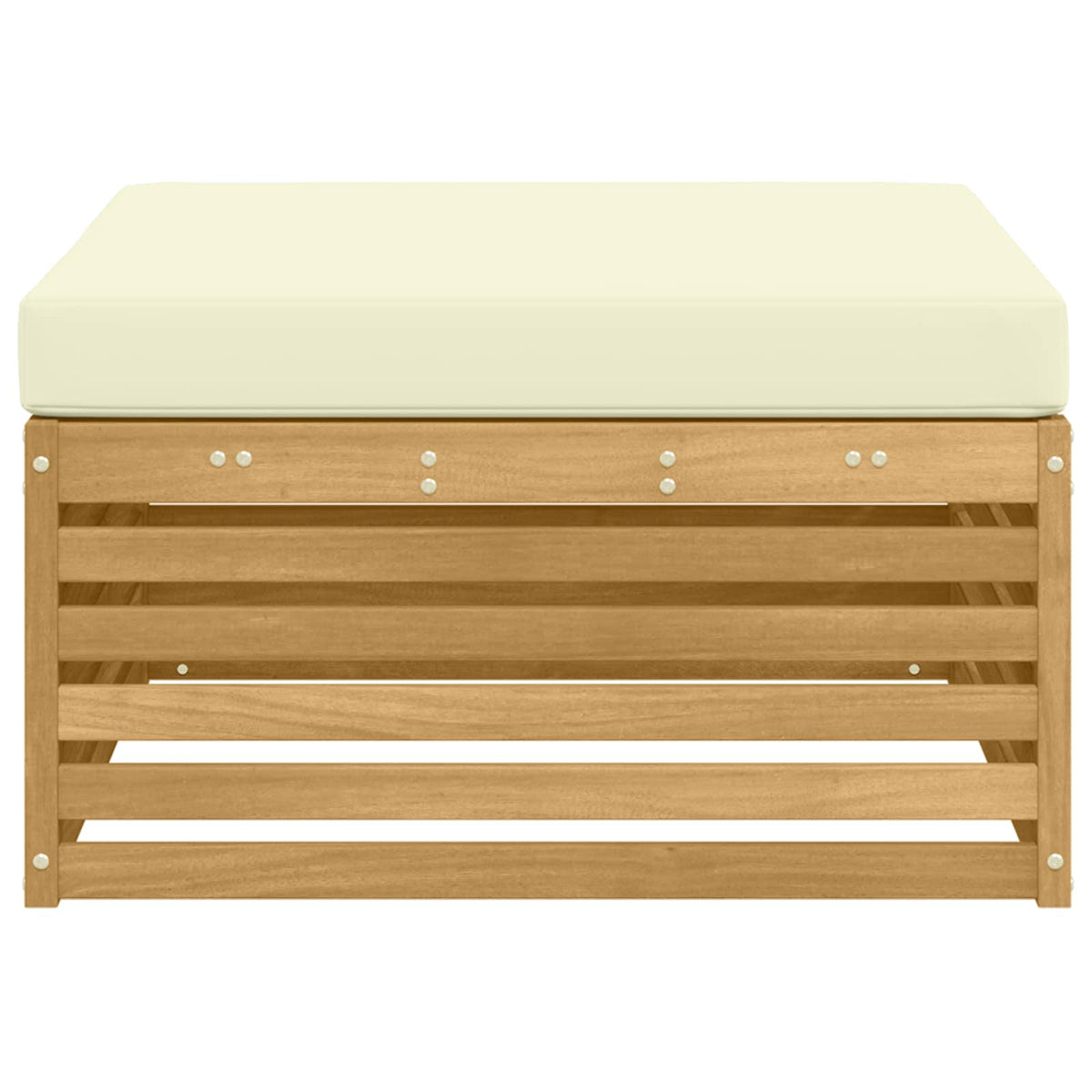 Poggiapiedi da Esterno Legno di Acacia Massello Bianco - homemem39